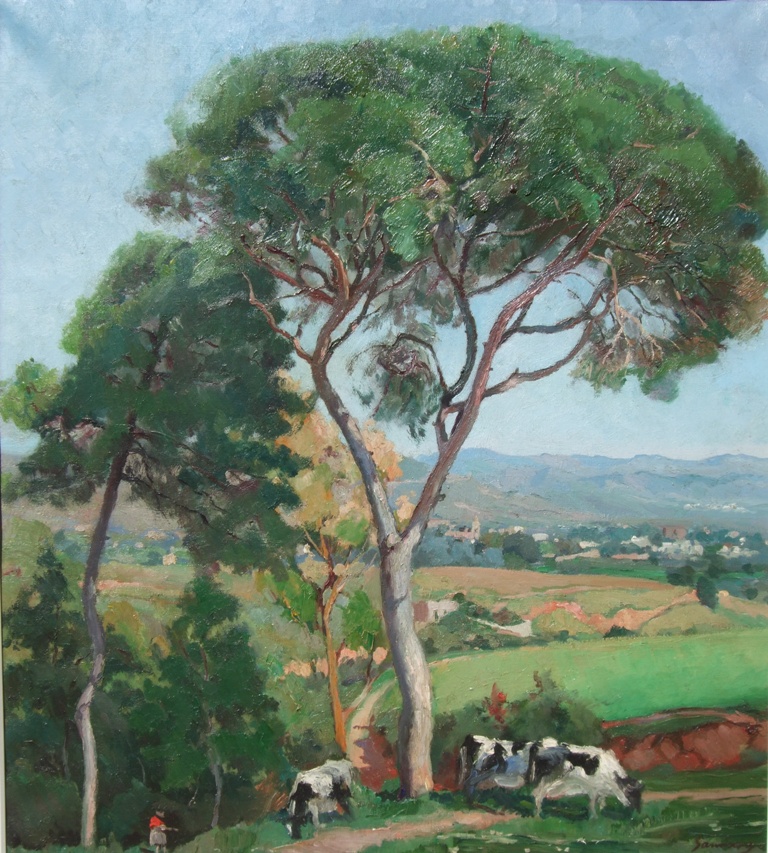 Paisaje con pinos (Sant Pere de Ribes)